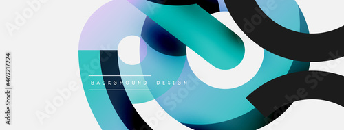 Circle abstract background. Vector illustration for wallpaper banner background card or landing page