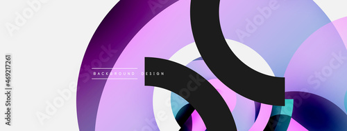 Circle abstract background. Vector illustration for wallpaper banner background card or landing page