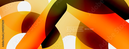 Circle abstract background. Vector illustration for wallpaper banner background card or landing page