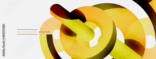 Circle abstract background. Vector illustration for wallpaper banner background card or landing page