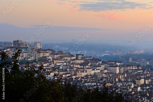 Morning lights and colors at Croix-Rousse, Lyon, France, Europe