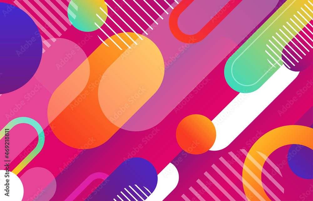Abstract geometric vivid colourful gradient round lines pattern template. Overlapping with lines style shape artwork background. Illustration vector Abstract geometric vivid colourful gradient round lines pattern template. Overlapping with lines style shape artwork background. Illustration vector