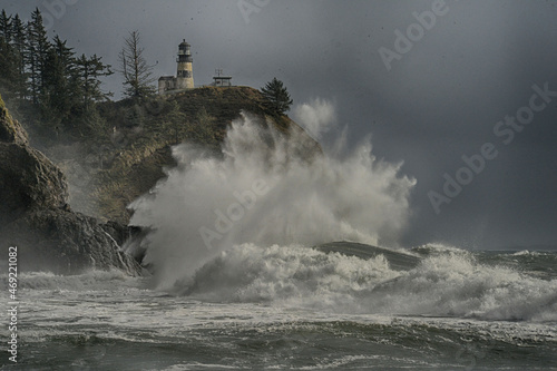 Spectacular surf at Cape Disappointment State Park