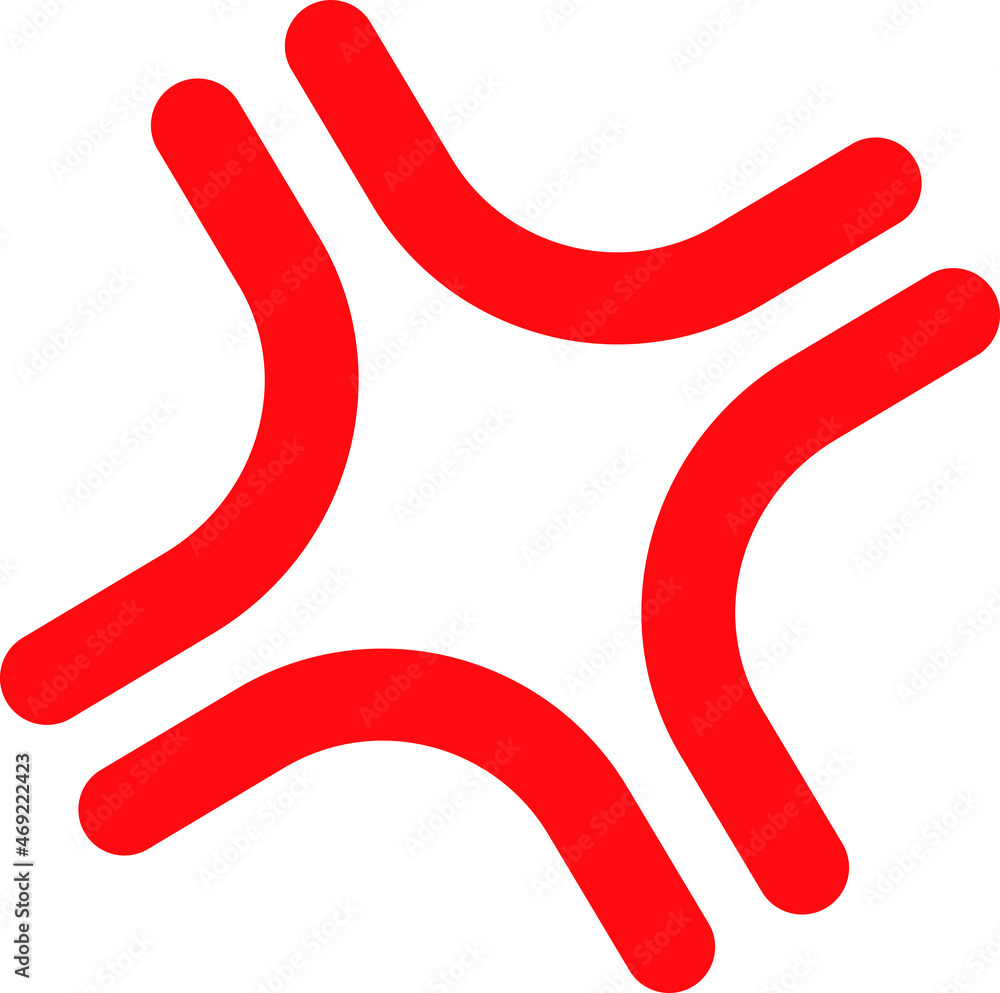 シンプルな怒りマーク Stock Vector Adobe Stock