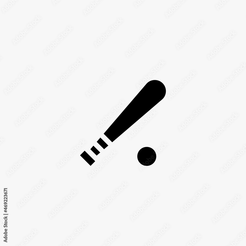 baseball bat icon. baseball bat vector icon on white background baseball bat icon. baseball bat vector icon on white background