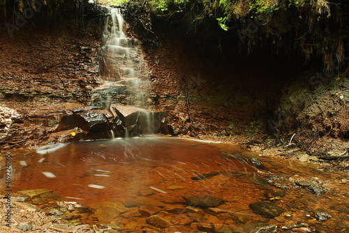 Zartapu waterfall in summer day, Latvia. photo