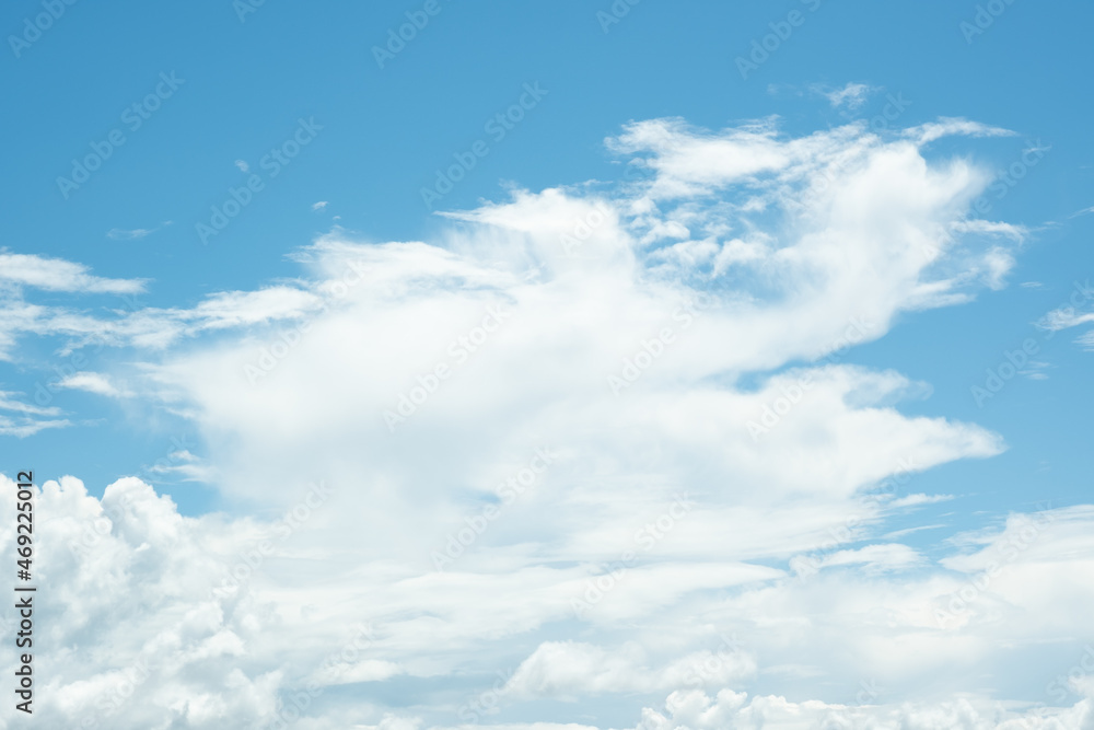 Many small clouds in blue sky.Summer cloudy.White clouds floating in the sky. Many small clouds in blue sky.Summer cloudy.White clouds floating in the sky.