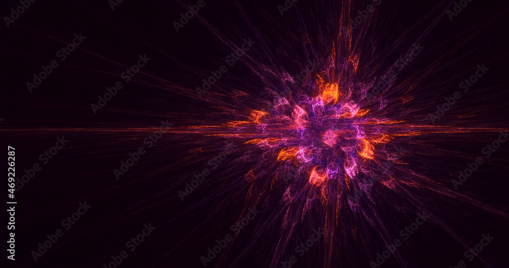 3D rendering abstract colorful fractal light background 3D rendering abstract colorful fractal light background