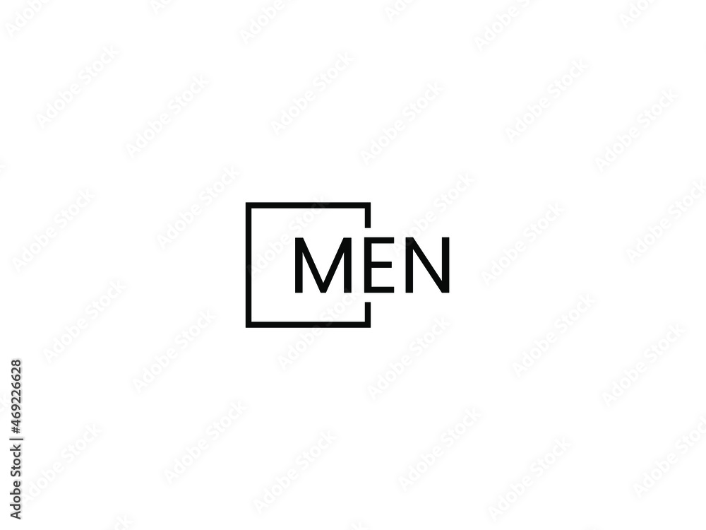 MEN Letter Initial Logo Design Vector Illustration MEN Letter Initial Logo Design Vector Illustration