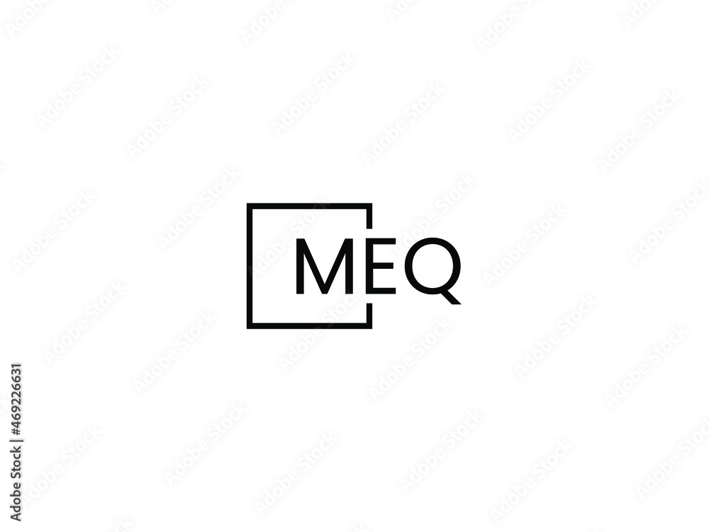 Fototapeta premium MEQ Letter Initial Logo Design Vector Illustration