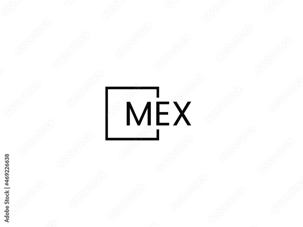 Fototapeta premium MEX Letter Initial Logo Design Vector Illustration