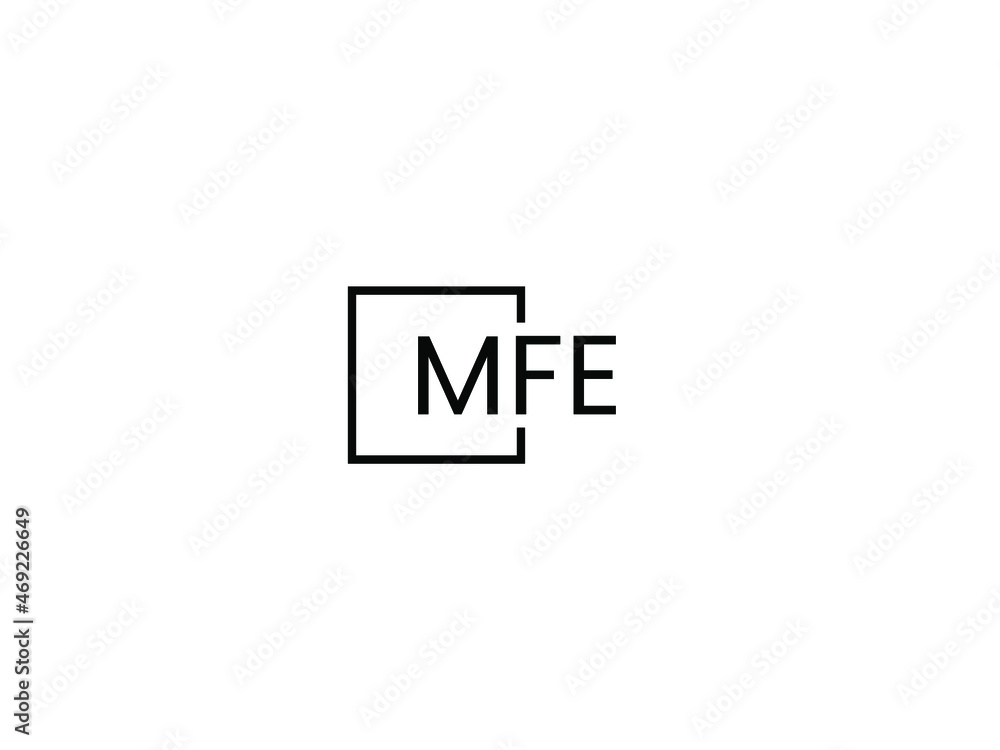 MFE Letter Initial Logo Design Vector Illustration MFE Letter Initial Logo Design Vector Illustration
