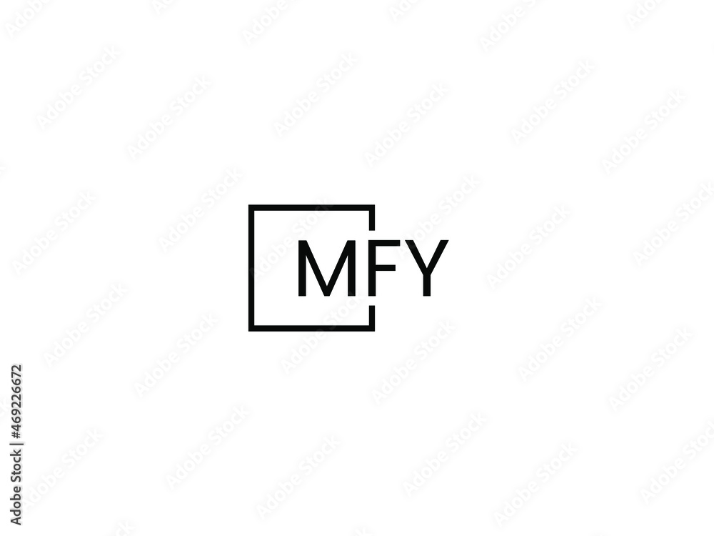 Obraz premium MFY Letter Initial Logo Design Vector Illustration