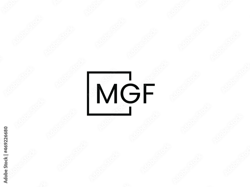 MGF Letter Initial Logo Design Vector Illustration MGF Letter Initial Logo Design Vector Illustration