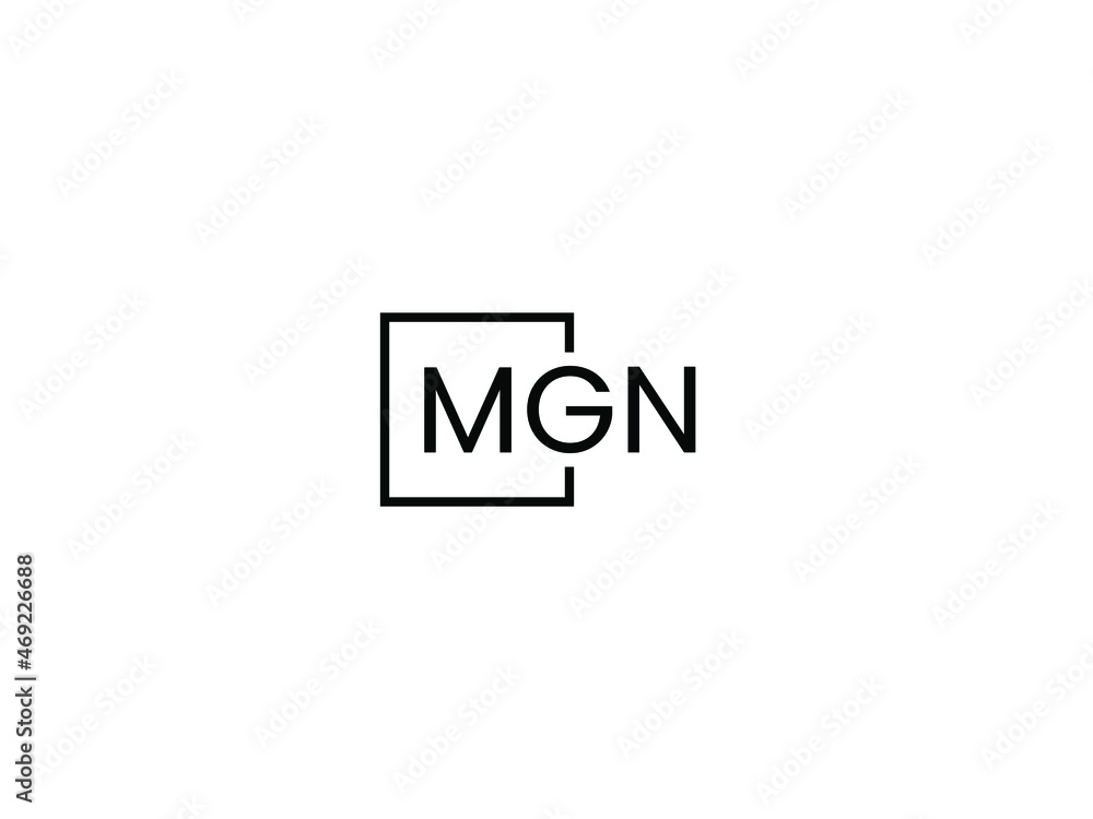 MGN Letter Initial Logo Design Vector Illustration MGN Letter Initial Logo Design Vector Illustration