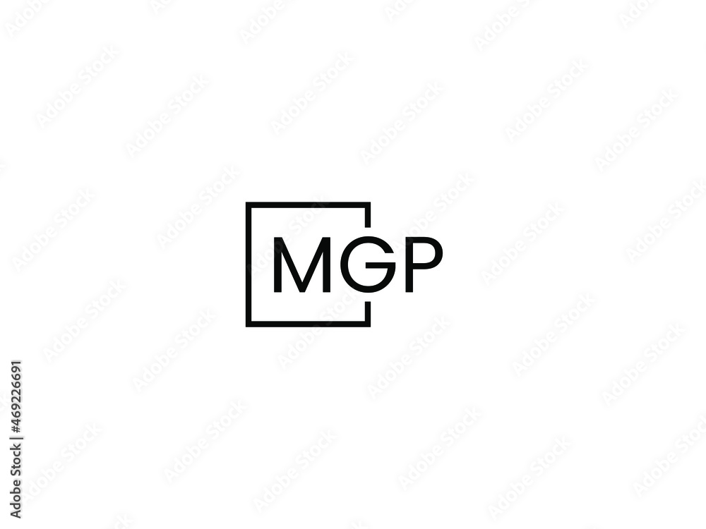 Obraz premium MGP Letter Initial Logo Design Vector Illustration