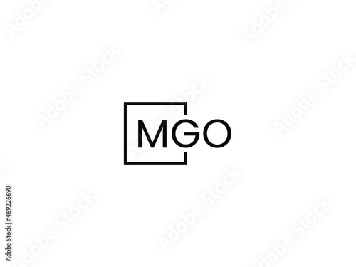 MGO Letter Initial Logo Design Vector Illustration