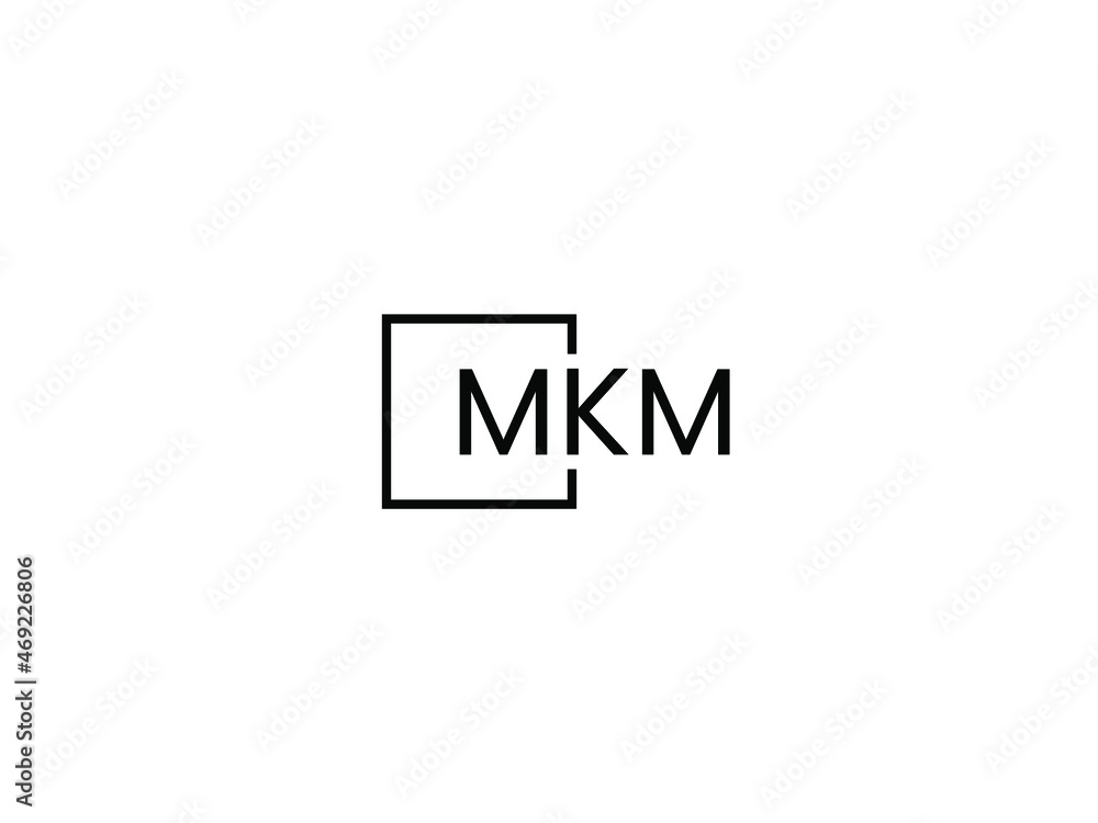 MKM Letter Initial Logo Design Vector Illustration MKM Letter Initial Logo Design Vector Illustration