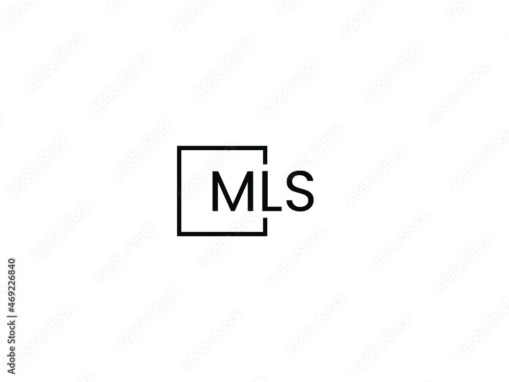 MLS Letter Initial Logo Design Vector Illustration MLS Letter Initial Logo Design Vector Illustration
