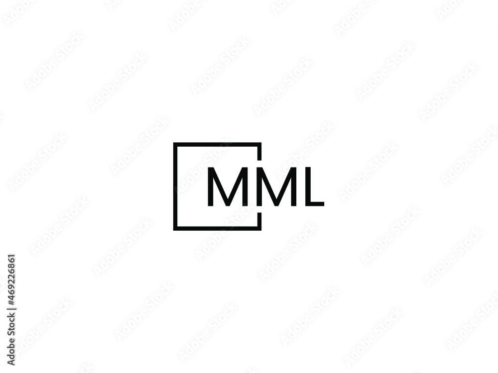 MML Letter Initial Logo Design Vector Illustration MML Letter Initial Logo Design Vector Illustration