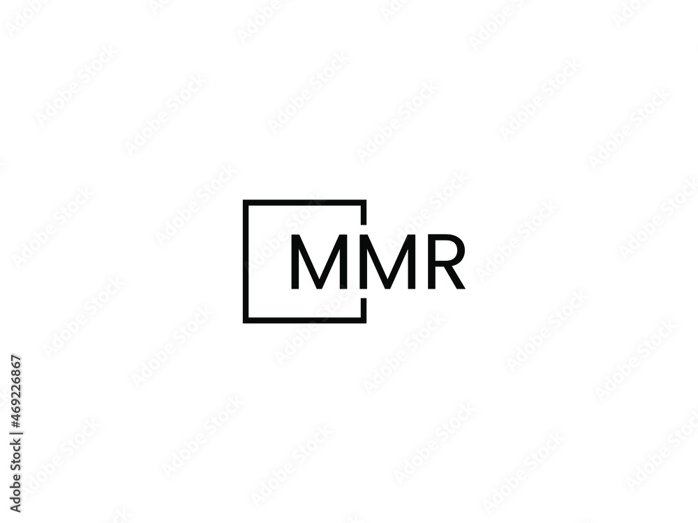 Obraz premium MMR Letter Initial Logo Design Vector Illustration