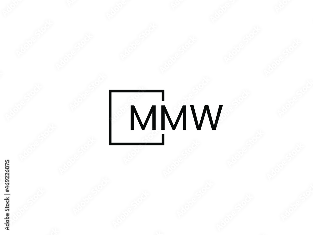 MMW Letter Initial Logo Design Vector Illustration