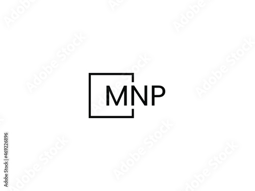 MNP Letter Initial Logo Design Vector Illustration
