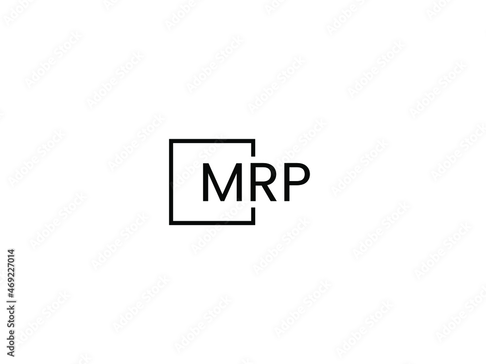 Obraz premium MRP Letter Initial Logo Design Vector Illustration