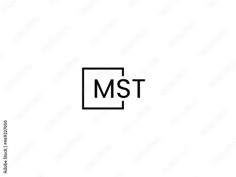 MST Letter Initial Logo Design Vector Illustration MST Letter Initial Logo Design Vector Illustration