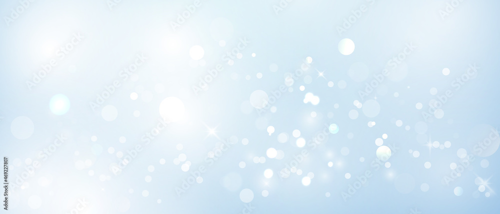 Fotografie, Obraz Winter is Abstract blur Christmas light element that can be used for decorative bokeh background