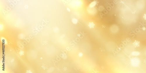 merry christmas and happy new year golden background celebration background template with elegant greeting card ribbon