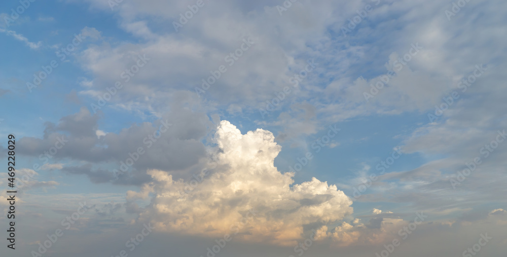 Beautiful view of sky with clouds at sunrise. Partly cloudy. Colorful sunset. Natural sky background texture, beautiful color. Beautiful view of sky with clouds at sunrise. Partly cloudy. Colorful sunset. Natural sky background texture, beautiful color.