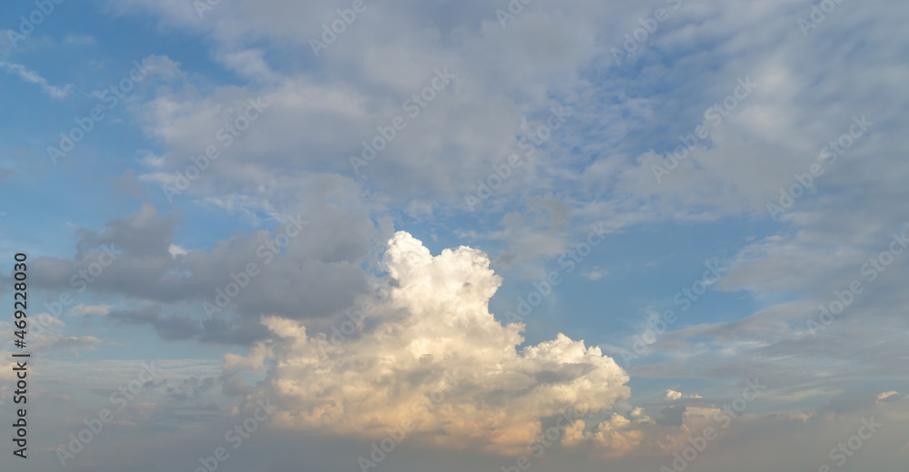 Beautiful view of sky with clouds at sunrise. Partly cloudy. Colorful sunset. Natural sky background texture, beautiful color. Beautiful view of sky with clouds at sunrise. Partly cloudy. Colorful sunset. Natural sky background texture, beautiful color.