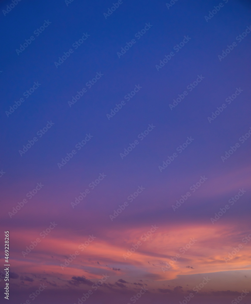 Beautiful view of sky with clouds at sunrise. Partly cloudy. Colorful sunset. Natural sky background texture, beautiful color. Beautiful view of sky with clouds at sunrise. Partly cloudy. Colorful sunset. Natural sky background texture, beautiful color.