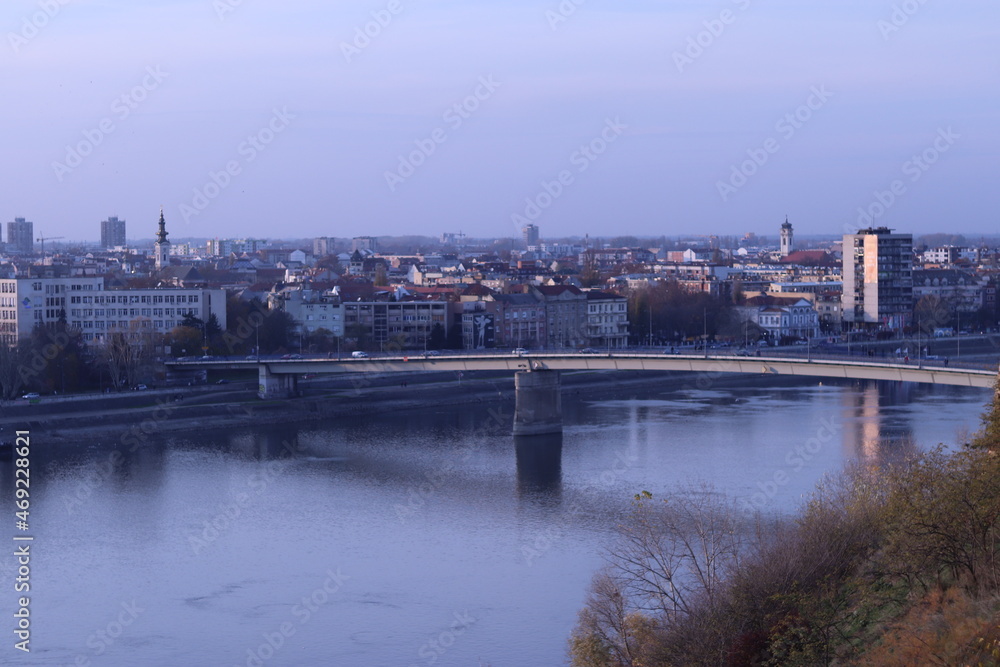 view of the river from the fortress and the old bridge