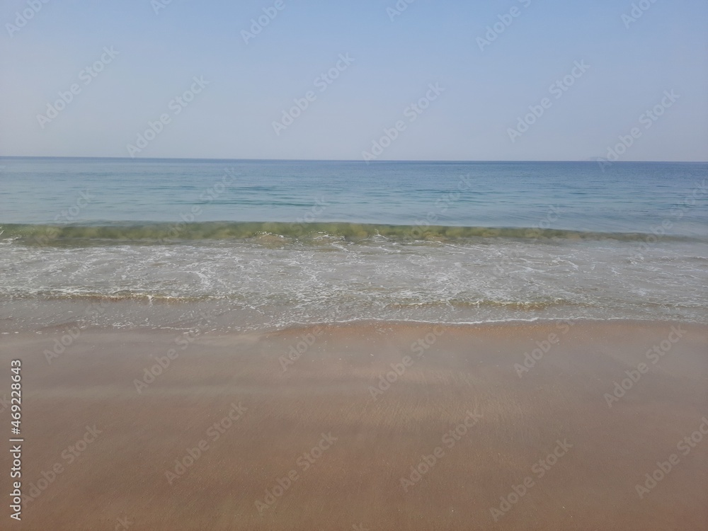 goa beach, clean water Arabian sea beach in goa, tropical ocean beach, Velsao Beach in goa.