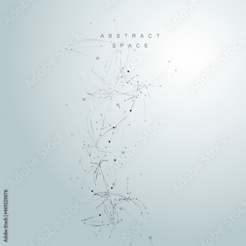 Abstract geometric background. Simple outline style. Geometric texture background. Business network concept. Vector connection lines
