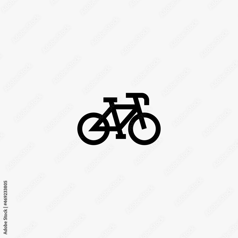 Fototapeta premium bicycle icon. bicycle vector icon on white background