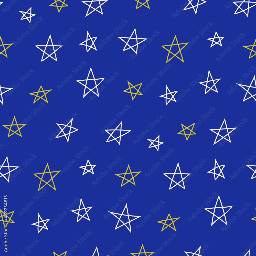 Seamless vector stars pattern. Starry pink background. For fabric, textile, wrapping, cover etc. Seamless vector stars pattern. Starry pink background. For fabric, textile, wrapping, cover etc.