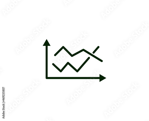 Diagram premium line icon. Simple high quality pictogram. Modern outline style icons. Stroke vector illustration on a white background. 