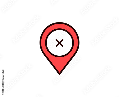 Free Download Map pin line icon. Vector symbol in trendy flat style on white background. Travel sing for design. - GFXLoad
