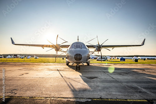 airplane on the ground