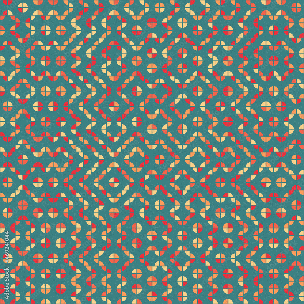 Fototapeta premium Abstract Geometric Pattern generative computational art illustration