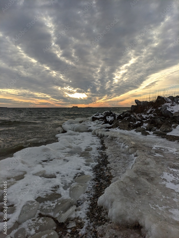 Obraz premium sunset over the sea