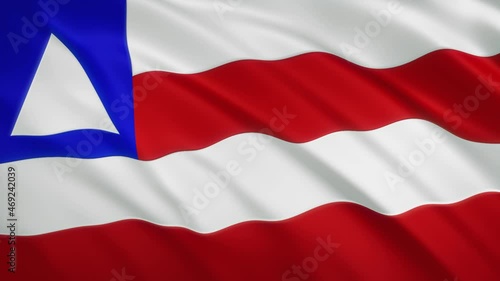 Bahia - Waving Flag Video Background - Brazil State