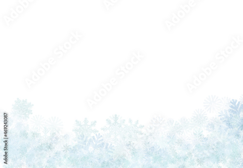 Winter snowflake fantasy image background light blue Ver