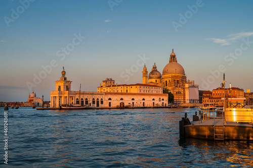 Basilica di Santa Maria della Salute during Beautiful Sunrise in Venice, Italy. © valdisskudre