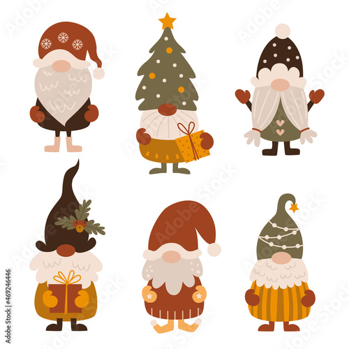 Boho Christmas gnomes collection.