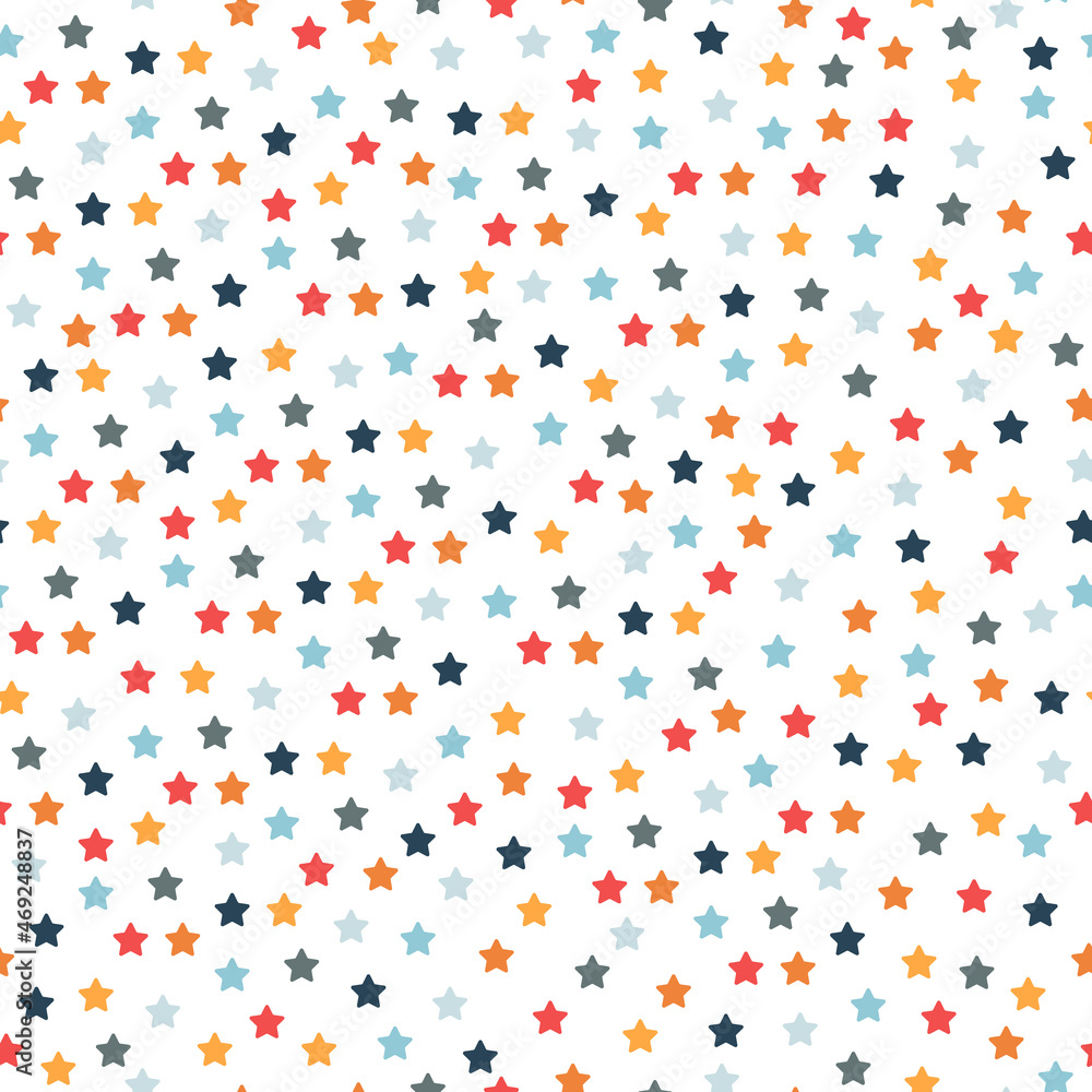 Hand drawn stars seamless pattern Hand drawn stars seamless pattern