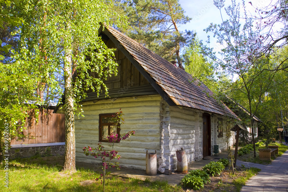 Traditional ukrainian house in village Buzova, Kyiv Oblast, Ukraine Traditional ukrainian house in village Buzova, Kyiv Oblast, Ukraine